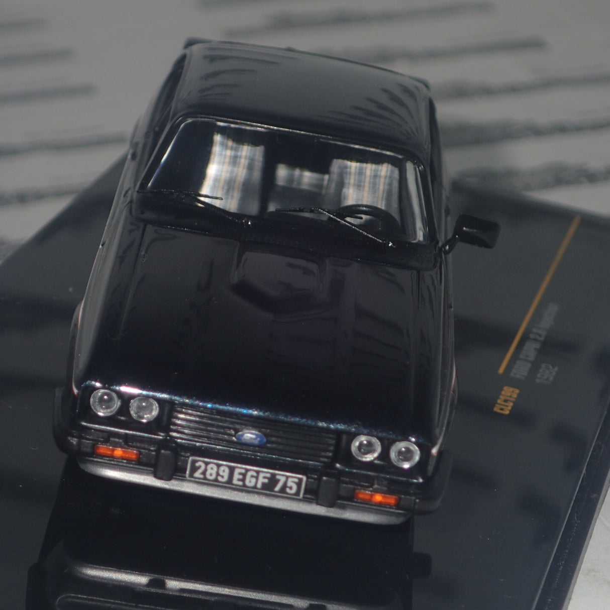 IXO Models CLC199 - 1/43 Scale 1982 Ford 2.8L Injection in Two-Tone Grey Metallic Diecast Model Replica