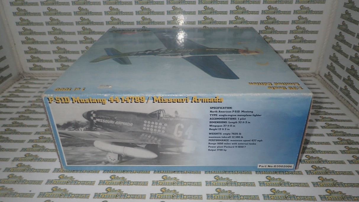 GMP G3502006 - 1/35 Scale P-51D Mustang 44-14789 Missouri Armada Die-Cast Plane