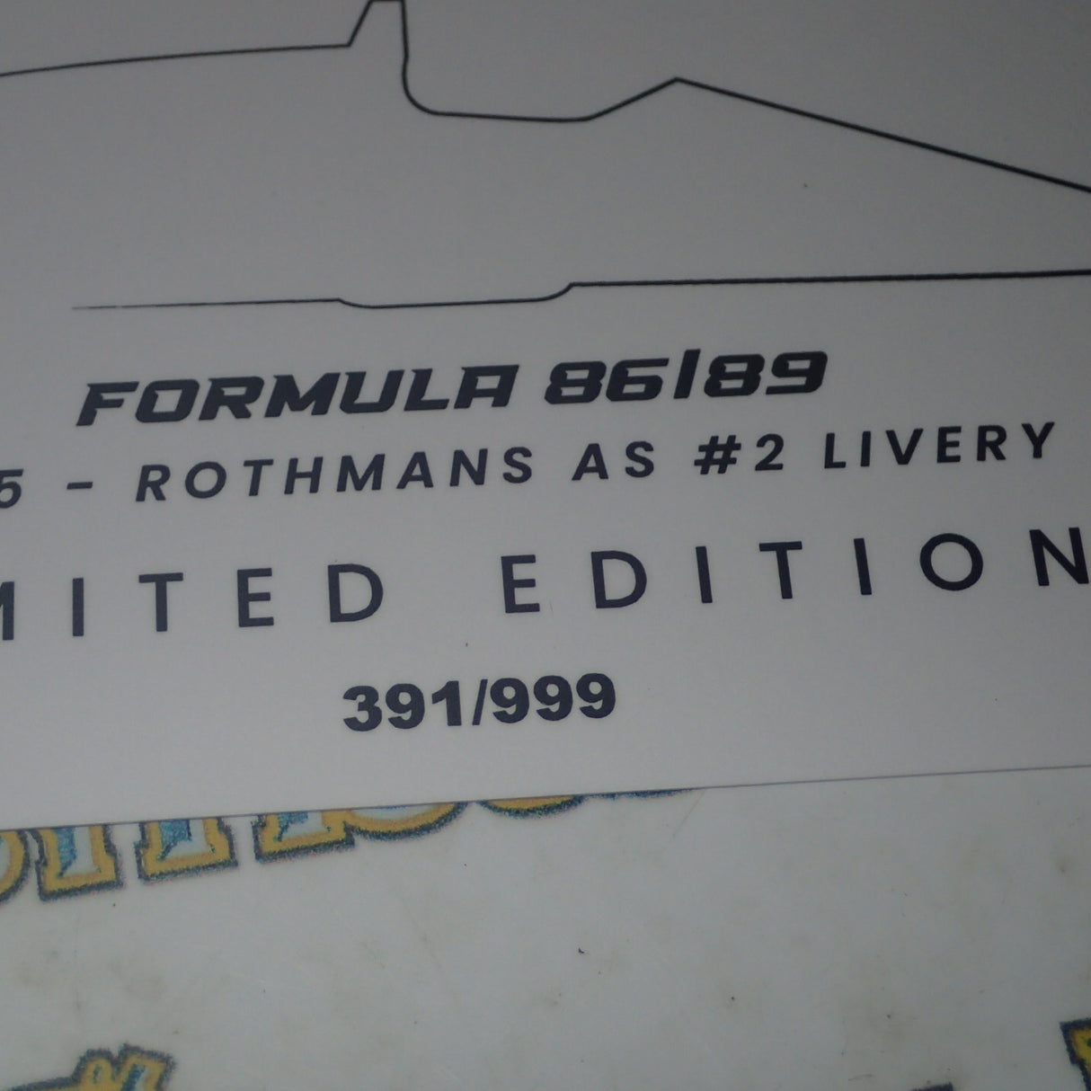 NSR HL05 - 1:32 SCALE FORMULA 86/89 - ROTHMANS AS #2 LIVERY