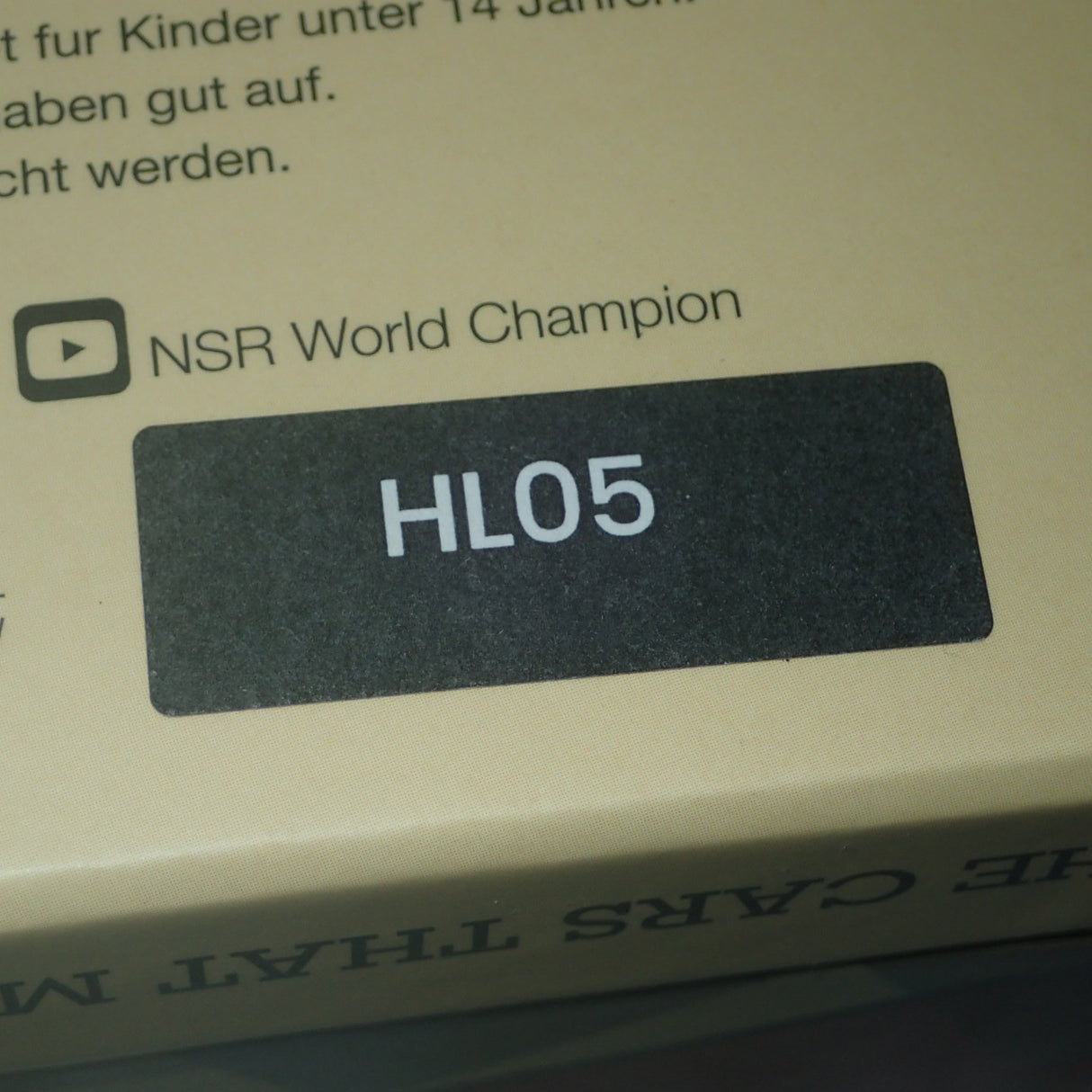 NSR HL05 - 1:32 SCALE FORMULA 86/89 - ROTHMANS AS #2 LIVERY