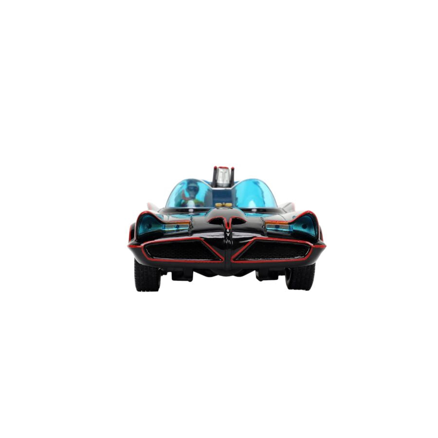 Jada Toys JAD33737 - 1/24 Scale Batman (TV) - Classic Batmobile with 4 Figures 1:24 Scale Set Diecast Model Replica