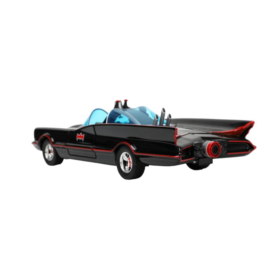 Jada Toys JAD33737 - 1/24 Scale Batman (TV) - Classic Batmobile with 4 Figures 1:24 Scale Set Diecast Model Replica