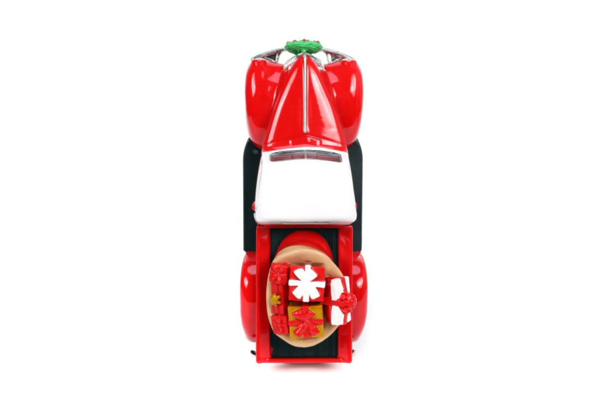 Jada 34279- 1/32 Scale Holiday Rides Santa & 1941 Ford Pickup Truck Diecast Scale Model Replica