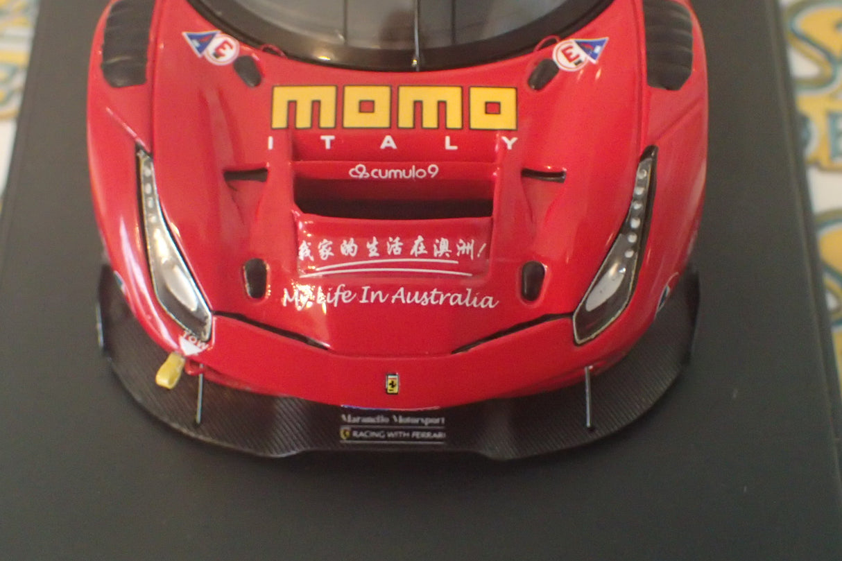 Looksmart Models LSRC24 - 1/43 Scale - Ferrari 488 GT3 #88A Bathurst 2017 Winner Scale Model Replica