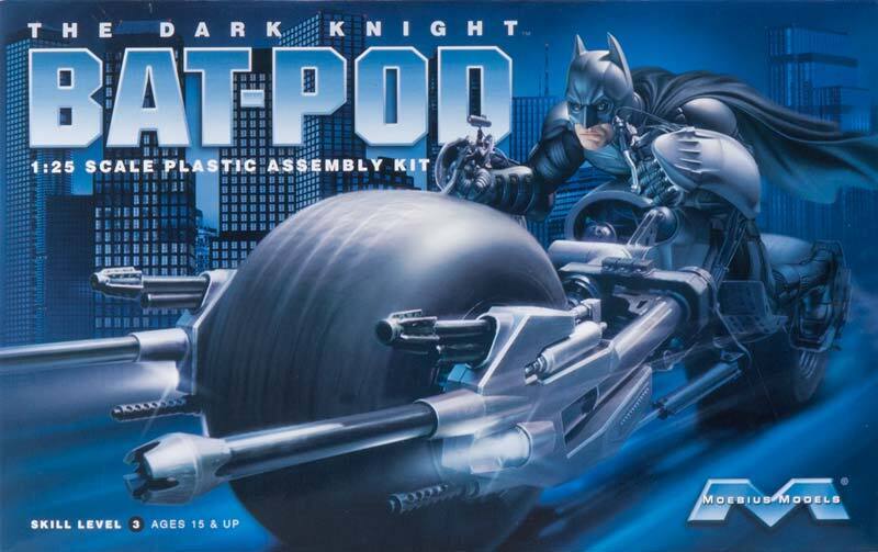 Moebius MO920 - 1/25 Batman Dark Knight Rises Bat-Pod Plastic Model Kit
