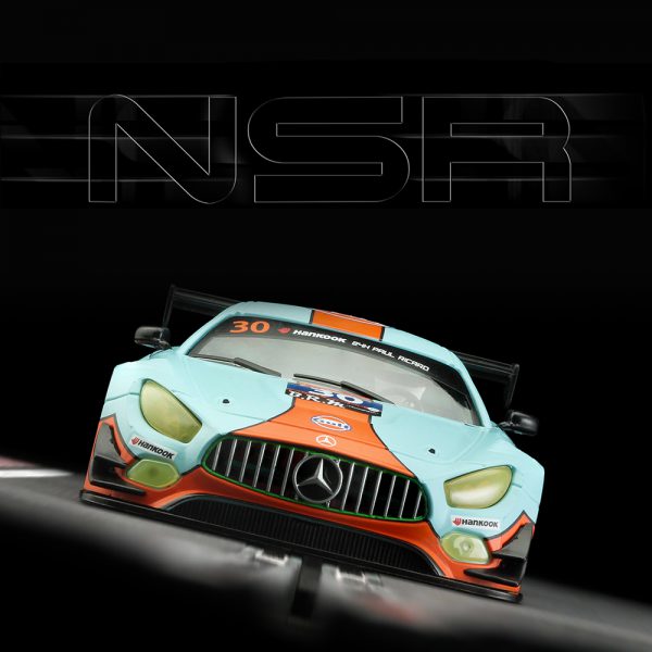 NSR SLOT CARS N0153AW- 1:32 SCALE Mercedes-AMG GT3 GULF EDITION 24H PAUL RICARD 2016 #30