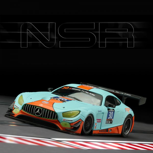 NSR SLOT CARS N0153AW- 1:32 SCALE Mercedes-AMG GT3 GULF EDITION 24H PAUL RICARD 2016 #30