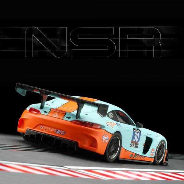 NSR SLOT CARS N0153AW- 1:32 SCALE Mercedes-AMG GT3 GULF EDITION 24H PAUL RICARD 2016 #30