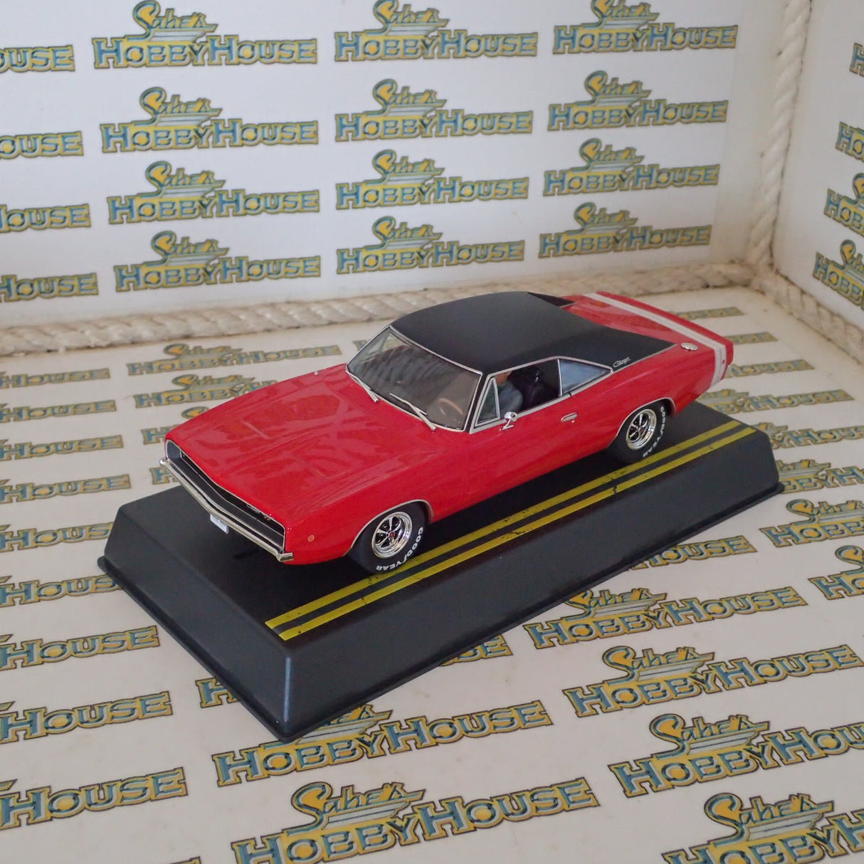 PIONEER SLOT CARS P159 - 1968 DODGE CHARGER HEMI 426, RED