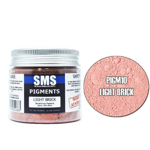 The Scale Modellers Supply - PIGM10- WEATHERING PIGMENT - LIGHT BRICK 50ML GLASS JAR