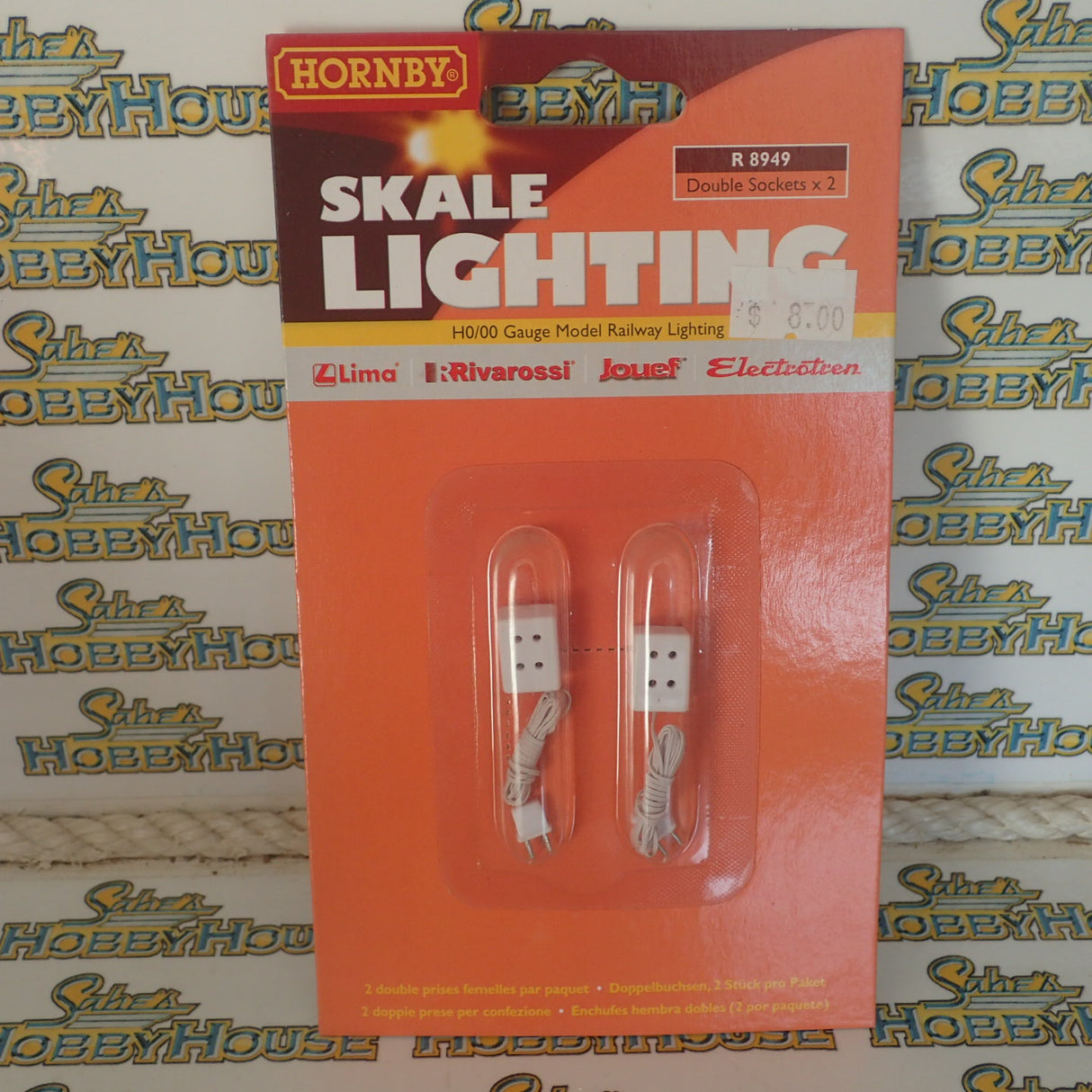 Hornby HO/OO Scale - SkaleLighting Double Sockets x 2 - R8949