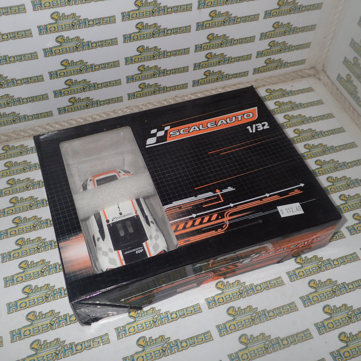 Scaleauto SC-6180d - 1/32 Scale Audi R8 LMS GT3 Cup 2017 in White/Orange Slot Car