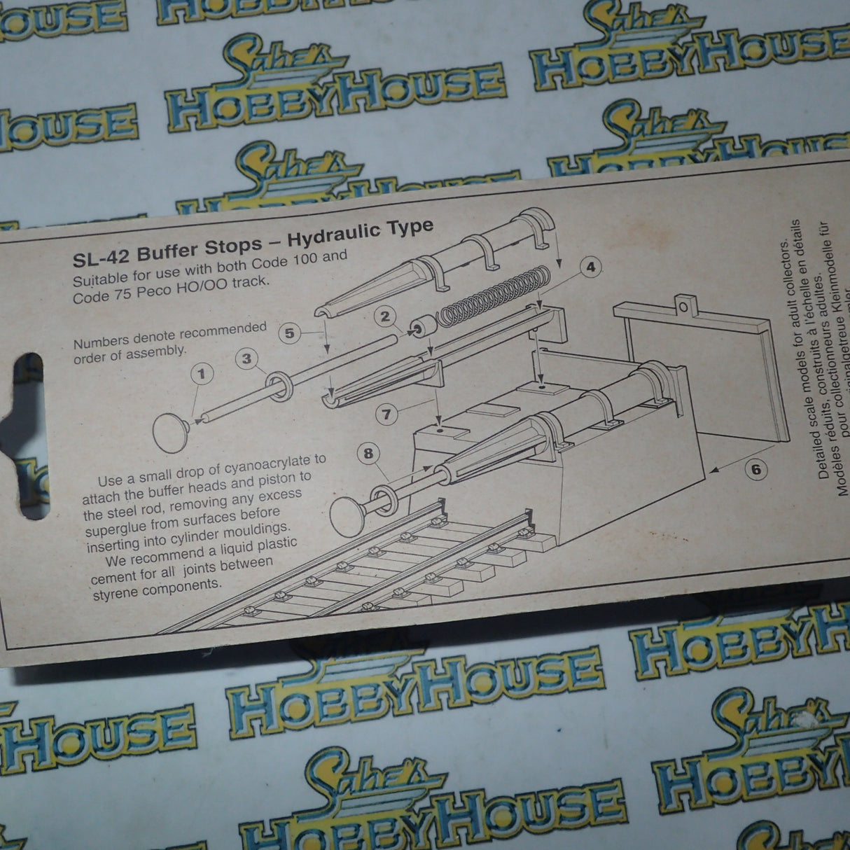 PECO - HO/00 Scale - Buffer Stops, Hydraulic Type #SL-42
