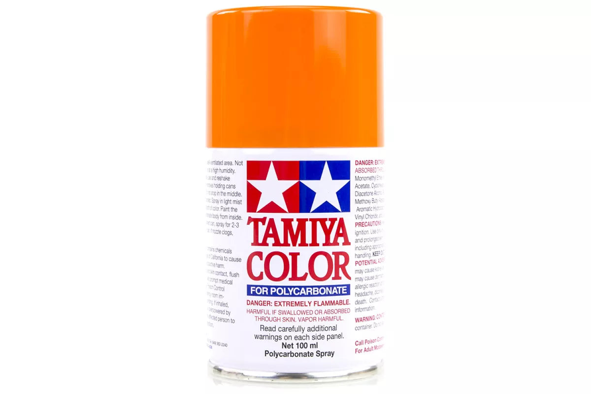 Tamiya 86062 - PS-62 Pure Orange Polycarbonate Spray Paint 100ml