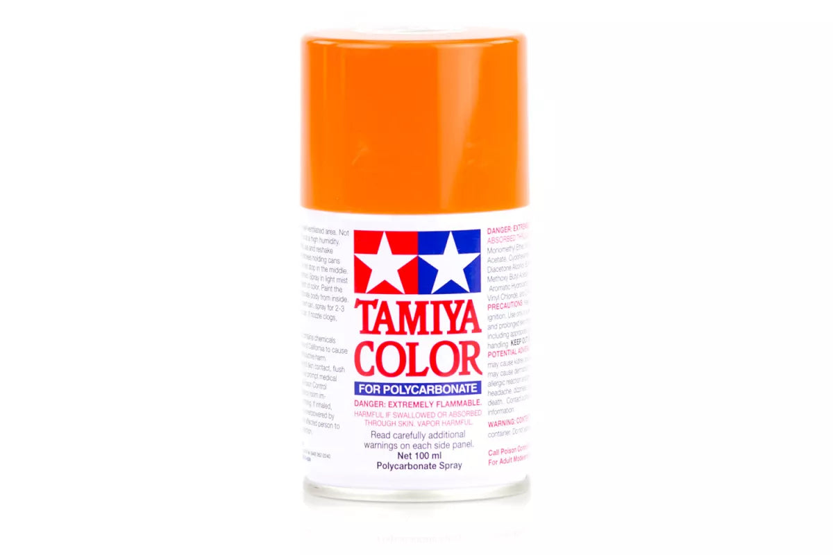 Tamiya 86007 - PS-7 Orange Polycarbonate Spray Paint 100ml