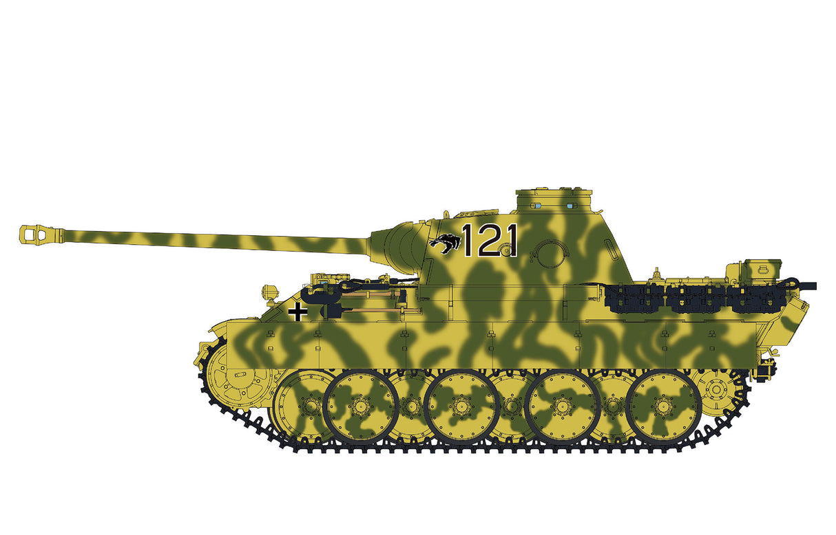 Meng Model - TS-038 1/35 Scale - Tyrannosaurus Series - German Medium Tank Sd.Kfz.171 PANTHER Ausf.D Plastic Model Kit