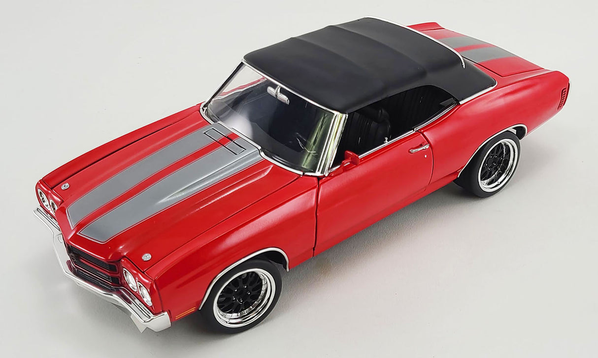 ACME A1805518 - 1/18 Scale 1970 CHEVROLET CHEVELLE SS CONVERTIBLE RESTOMOD Diecast Scale Model Replica