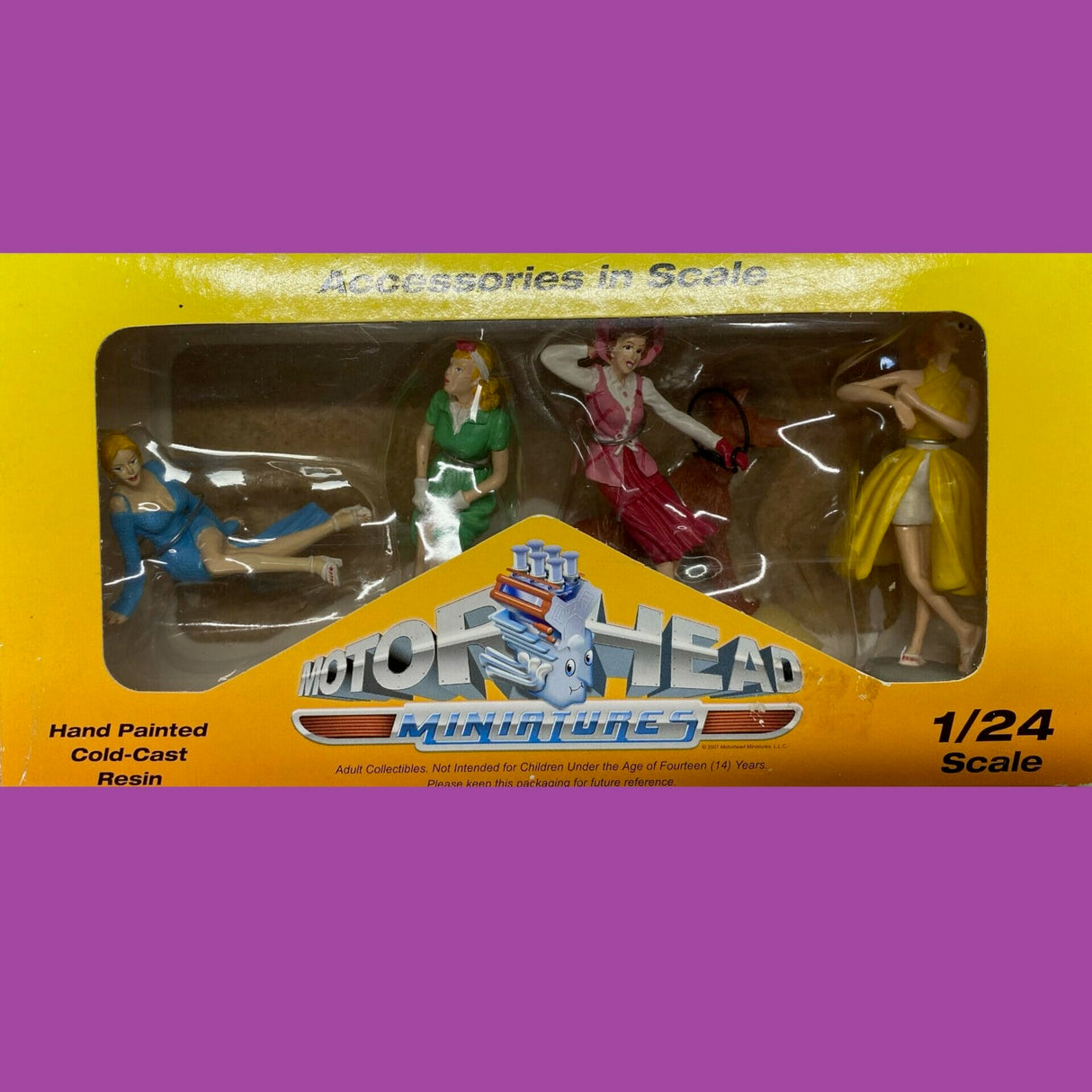 Motor Heads Miniatures - 1/24 Scale - #859 Vintage Vixens Hand Painted Cold-Cast Resin