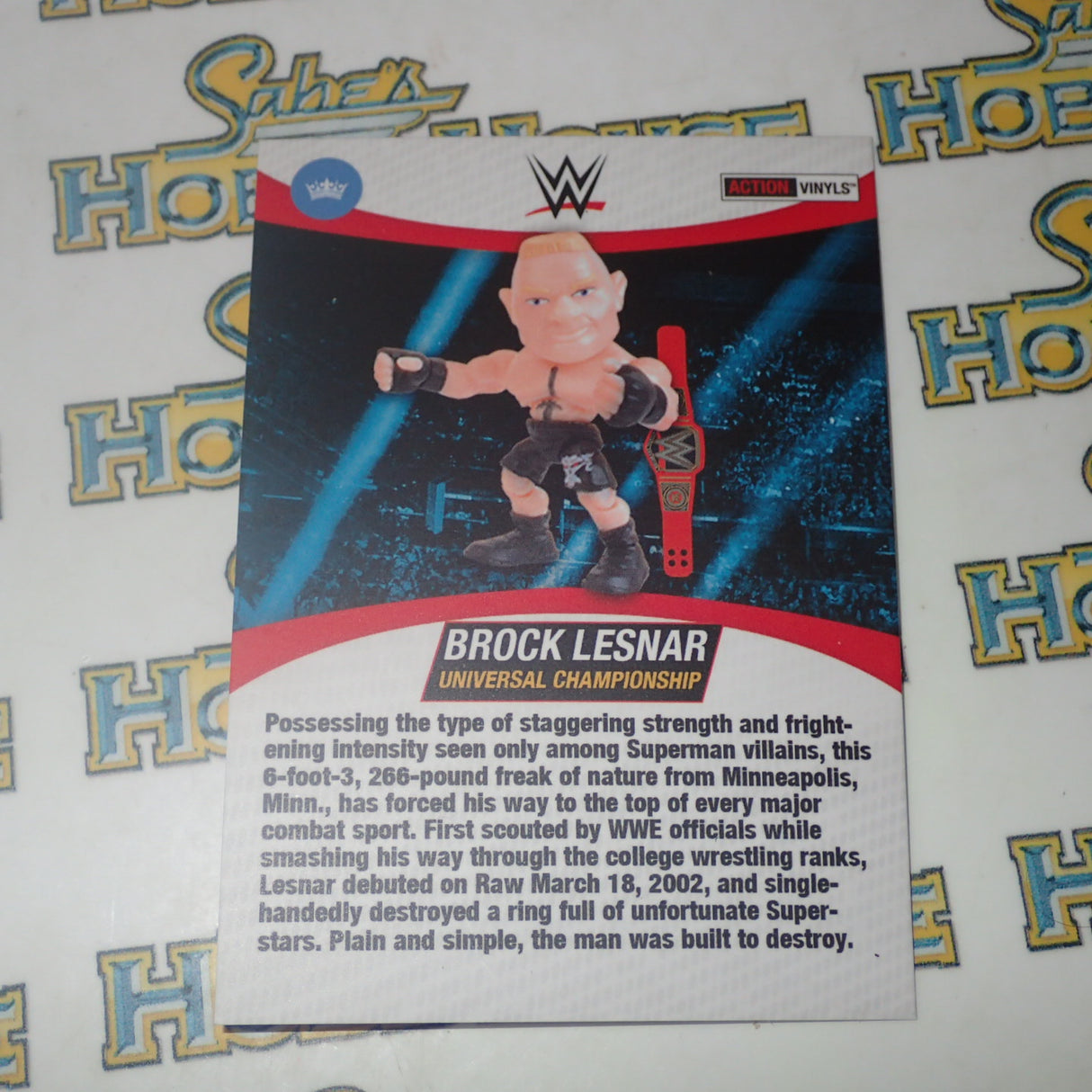 The Loyal Subjects 00831 - WWE - "Brock Lesnar" Universal Championship Full Posable Action Vinyl Figure