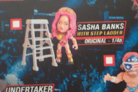 The Loyal Subjects 00831 - WWE - "Sasha Banks" With Step Ladder Full Posable Action Vinyl Figure