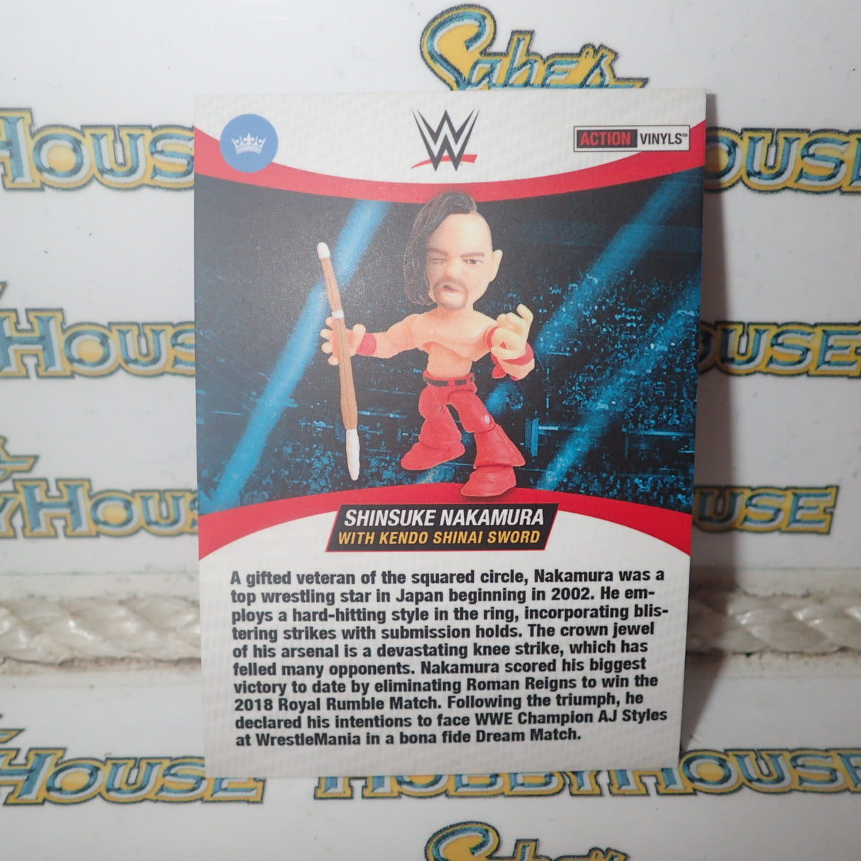 The Loyal Subjects 00831 - WWE - "Shinsuke Nakamura" With Kendo Shinai Sword Posable Action Vinyl Figure