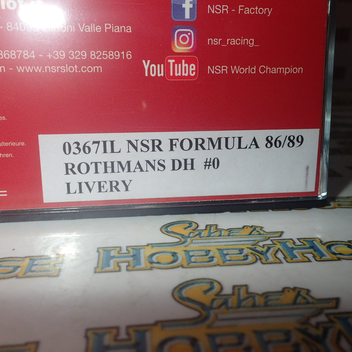 NSR N0367IL - 1:32 SCALE FORMULA 86/89 - ROTHMANS DH #0 LIVERY
