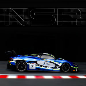 NSR SLOT CARS N0368SW - 1:32 SCALE MCLAREN 720S – 2SEAS #7 GULF 12 HOURS BAHRAIN 2021