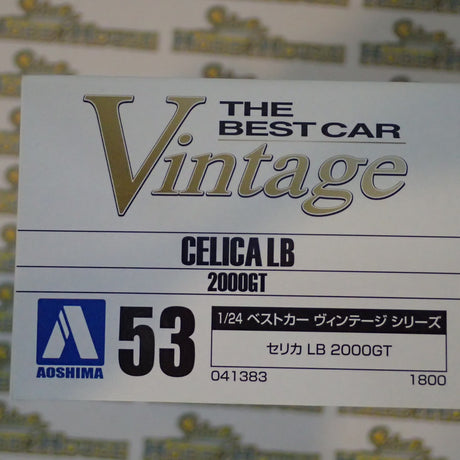 Aoshima 041383 - 1/24 Scale - 1973 Toyota Celica LB 2000GT Plastic Model Kit