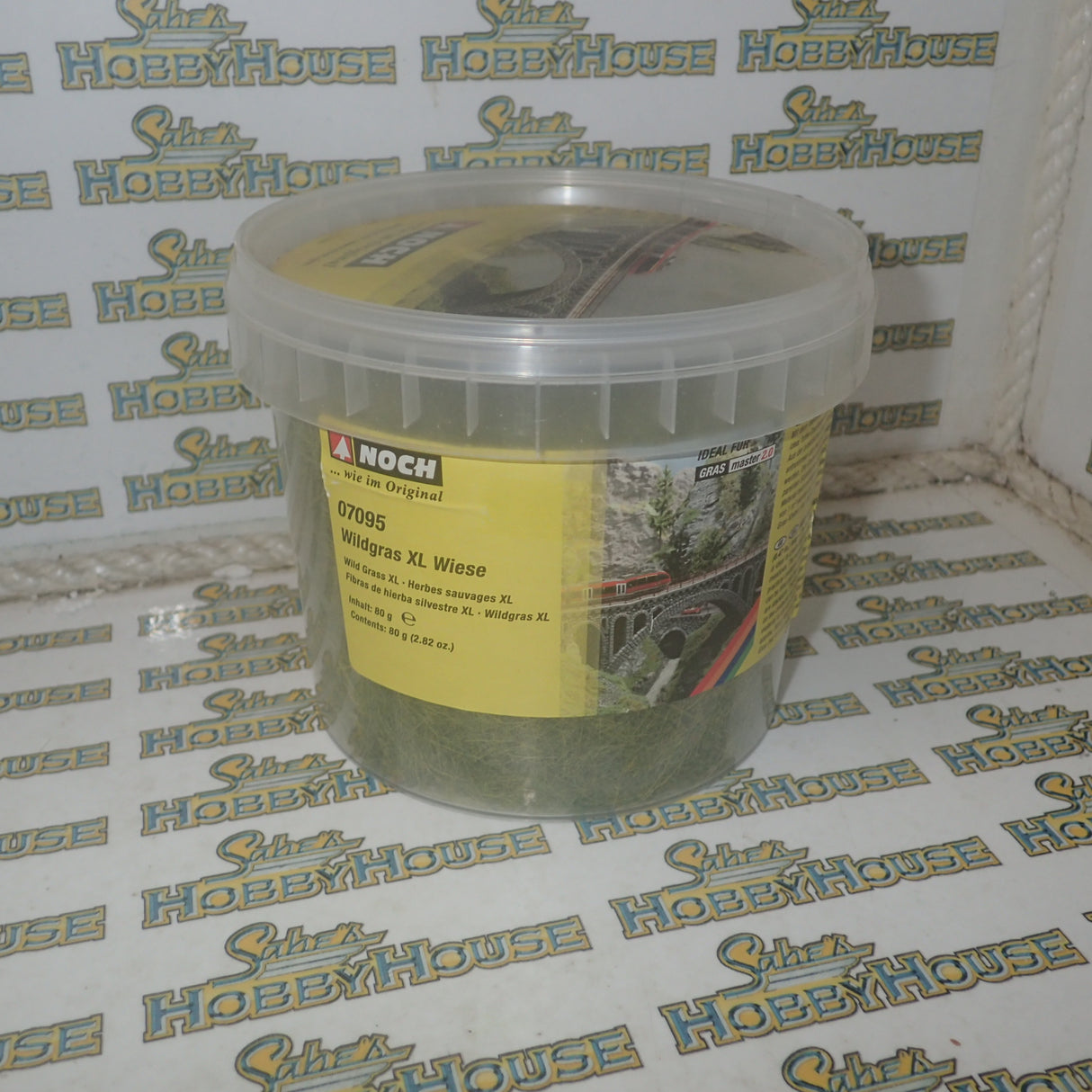 NOCH 07095 - Wild Grass XL Meadow, 12mm 80g Bucket