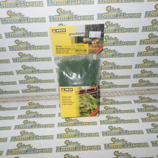 NOCH 07342 - Structure Flock, Medium Green, Medium 5mm 15g