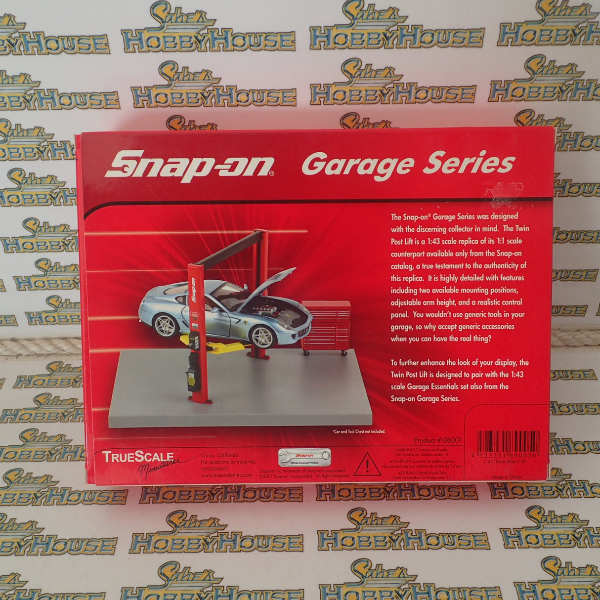 TSM 08001- 1/43 Scale - Snap on Garage Series Twin Post Lift