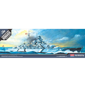 Academy - 1/800 Scale - German Battleship Bismarck Plastic Model Kit