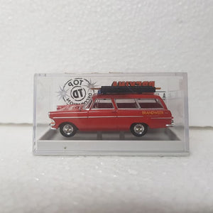 Brekina – 1/87 – HO/00 Scale – Opel Rekord P2 Caravan "Brandweer" Plastic Scale Model Replica
