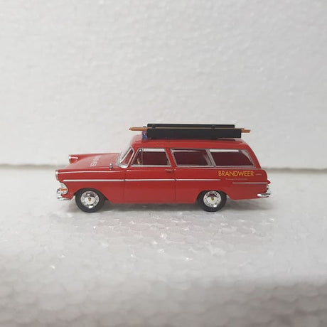 Brekina – 1/87 – HO/00 Scale – Opel Rekord P2 Caravan "Brandweer" Plastic Scale Model Replica