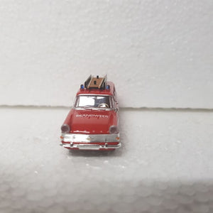 Brekina – 1/87 – HO/00 Scale – Opel Rekord P2 Caravan "Brandweer" Plastic Scale Model Replica