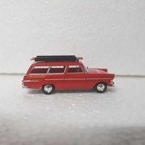 Brekina – 1/87 – HO/00 Scale – Opel Rekord P2 Caravan "Brandweer" Plastic Scale Model Replica