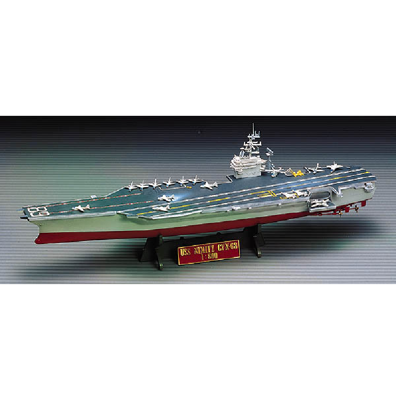 Academy - 1/800 Scale - #14213 The World's Largest Atomic Aircraft Carrier CVN-68 USS NIMITZ Plastic Model Kit