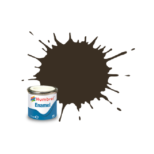 Humbrol - #10 Service Brown Gloss Enamel 14ml Paint Pot