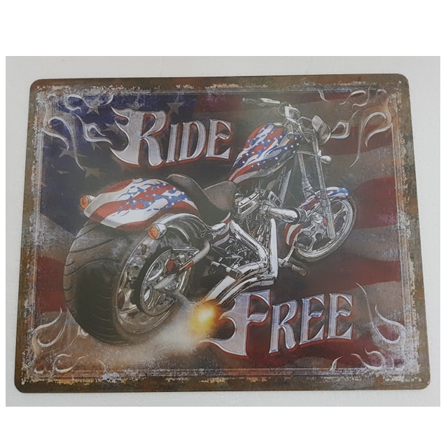 Tin Sign – Ride Free
