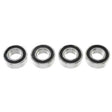 G-Force - Chrome Ball Bearing (ABEC3) Rubber Shielded 6x12x4 (4pcs) #GF-0500-010