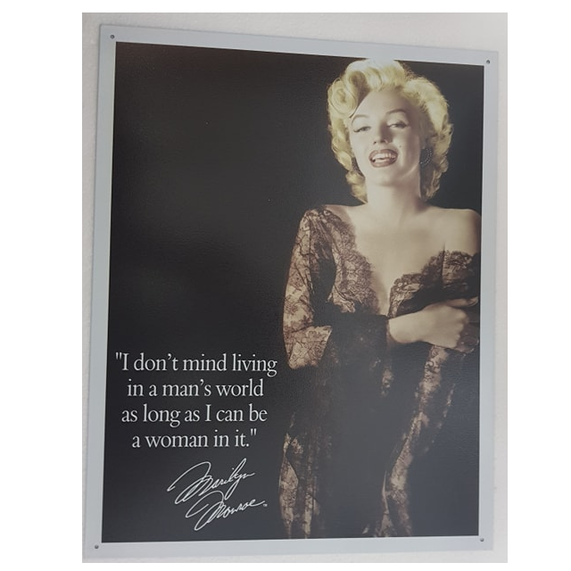 Tin Sign – Marilyn Monroe "Mans World"