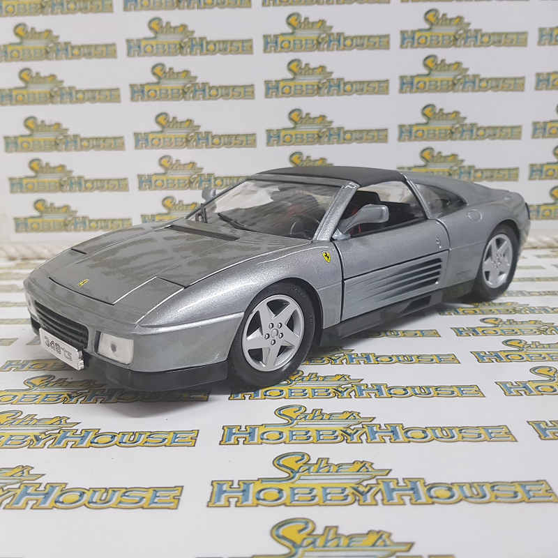 Bburago - 1/18 Scale - Ferrari 348ts in Grey Diecast Scale Model Replica