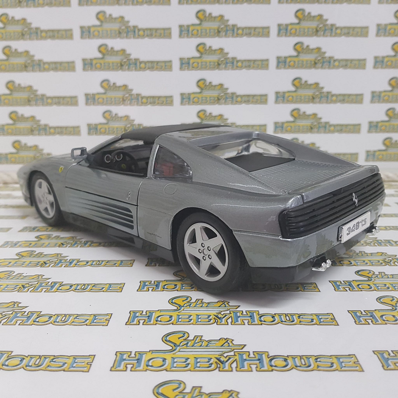 Bburago - 1/18 Scale - Ferrari 348ts in Grey Diecast Scale Model Replica