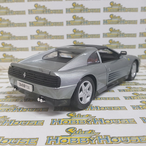 Bburago - 1/18 Scale - Ferrari 348ts in Grey Diecast Scale Model Replica