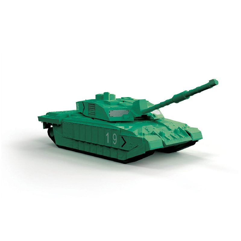 Airfix J6022- Quick Build Series Challenger Tank (Perkins CV-12 V12 Diesel 26 litre) Snap Together Plastic Model Kit