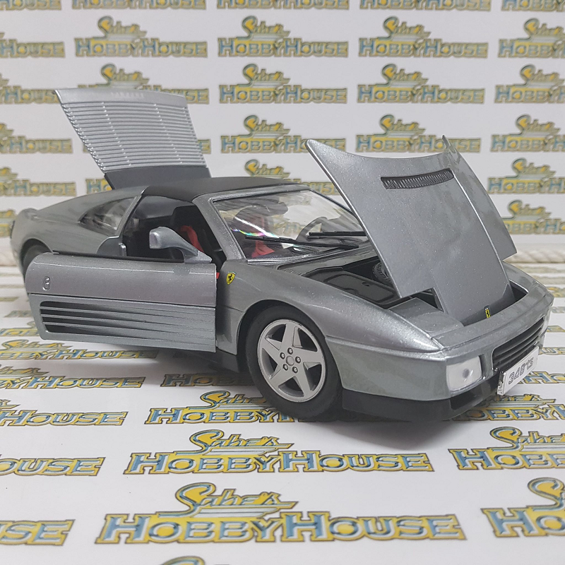 Bburago - 1/18 Scale - Ferrari 348ts in Grey Diecast Scale Model Replica