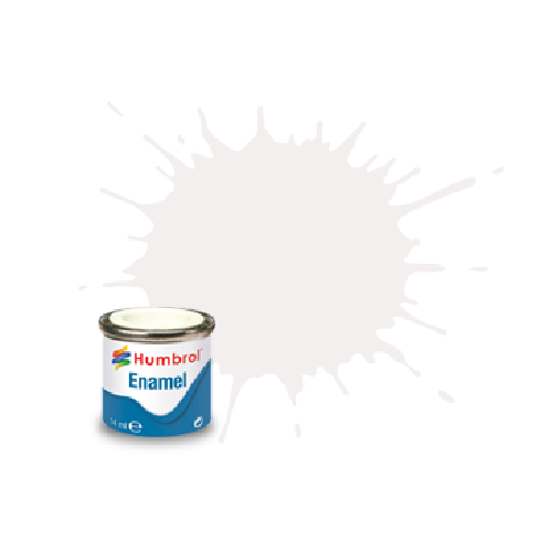 Humbrol - #22 White Gloss Enamel 14ml Paint Pot