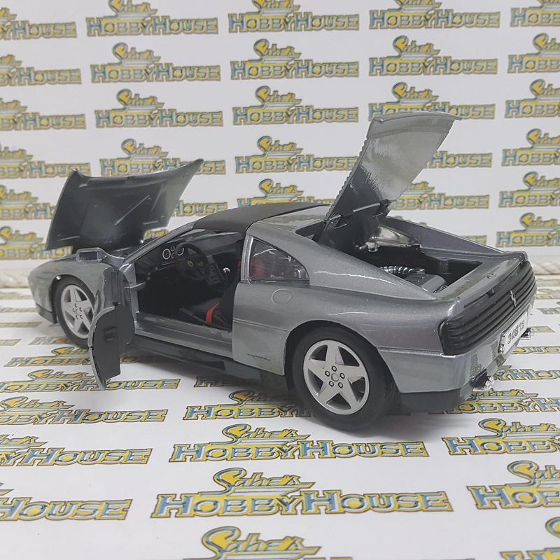 Bburago - 1/18 Scale - Ferrari 348ts in Grey Diecast Scale Model Replica