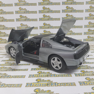 Bburago - 1/18 Scale - Ferrari 348ts in Grey Diecast Scale Model Replica