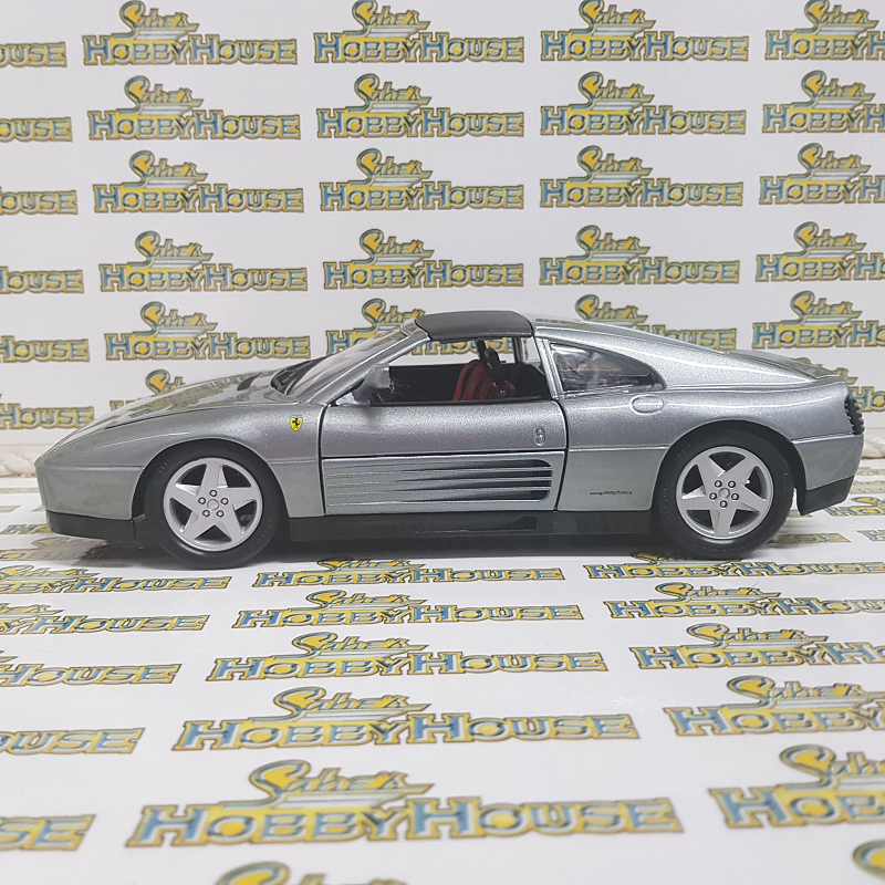 Bburago - 1/18 Scale - Ferrari 348ts in Grey Diecast Scale Model Replica